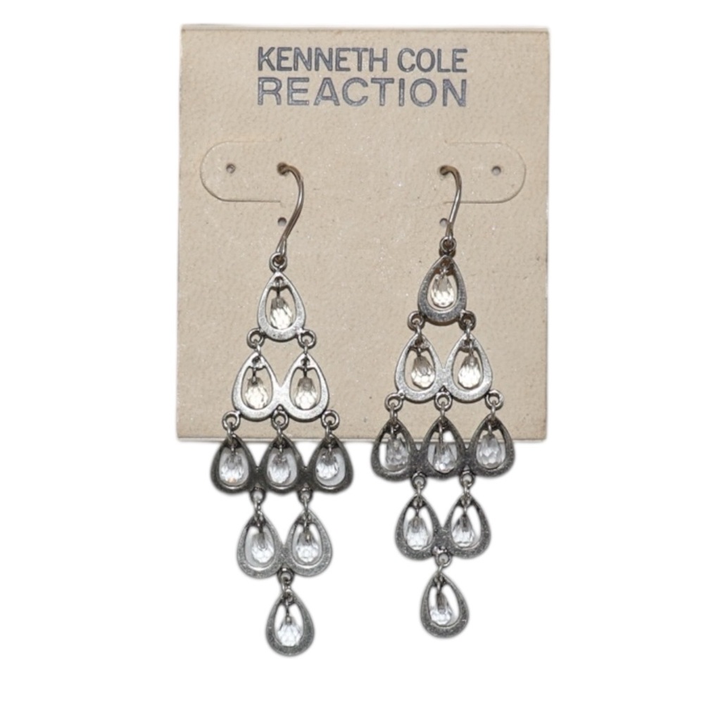 Kenneth Cole Reaction vintage silver-tone chandelier drop earrings